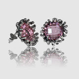 Orecchini Scrine di Mare in Argento 925/000 e Quarzo Idrotermale.