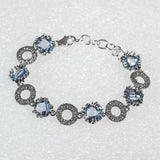 Bracciale Scrine Marine in Argento 925/000 e Quarzo Idrotermale.
