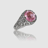 Anello Margherite in Argento 925/000 e Quarzo Idrotermale.