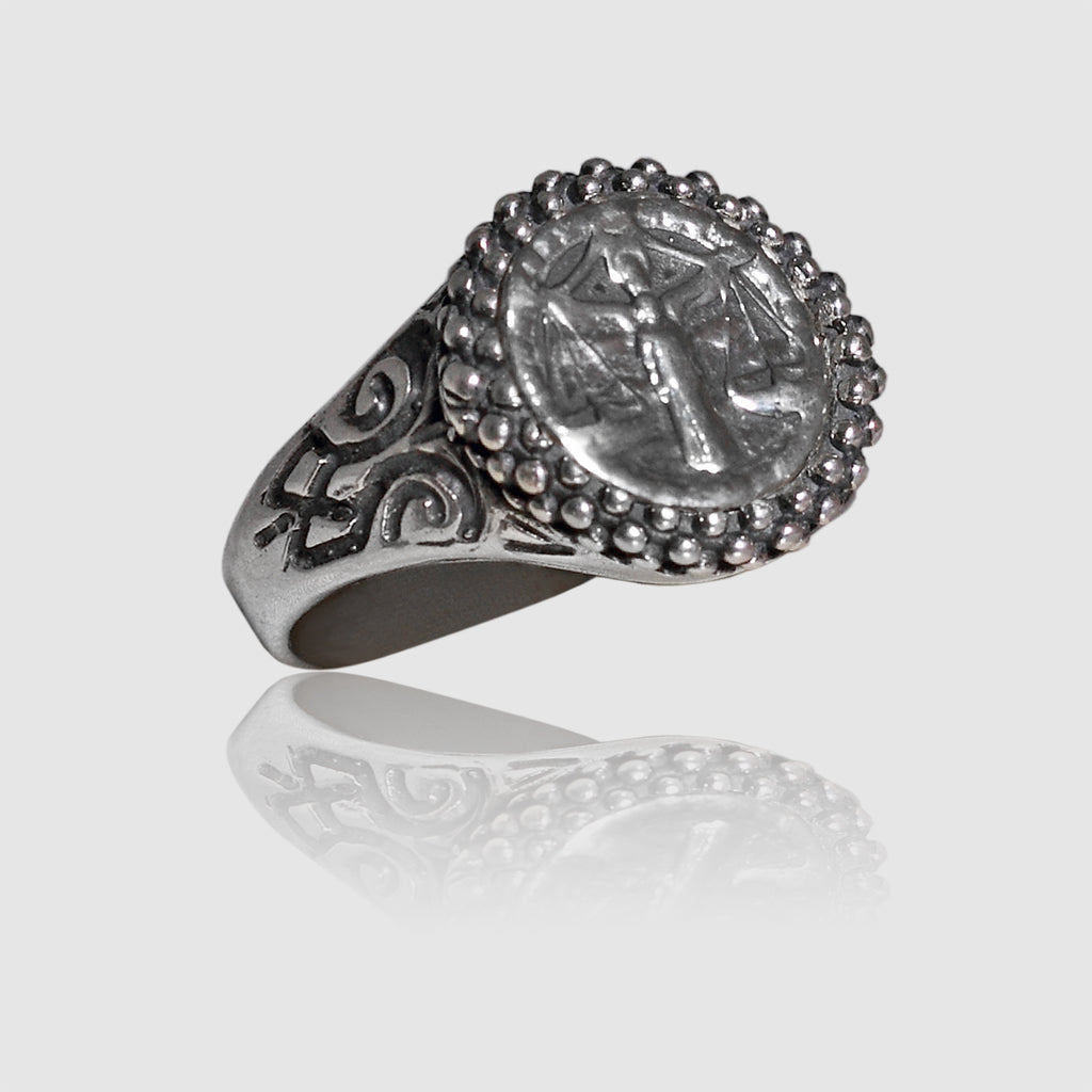 Anello Bilancia in Argento 925/000.