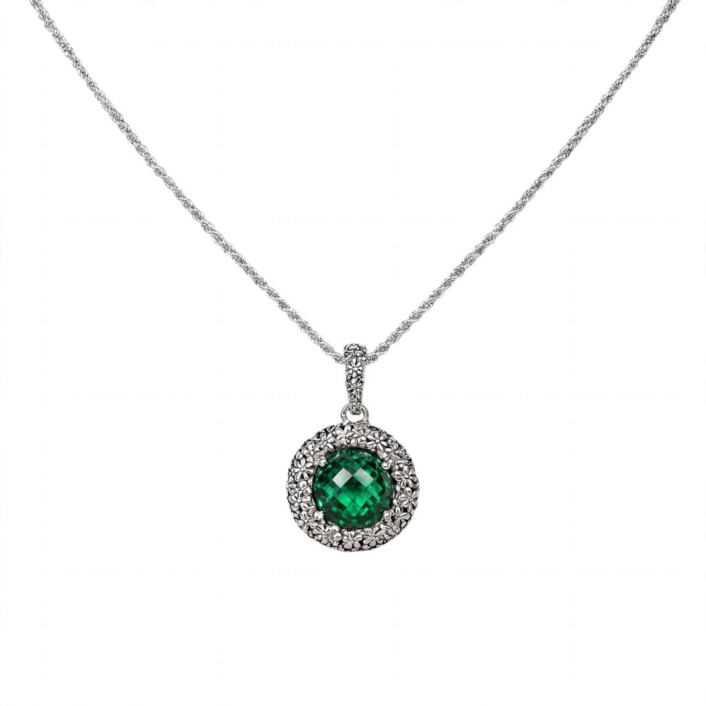 Pendente Margherite in Argento 925/000 e Quarzi Idrotermali.