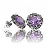Orecchini Margherite in Argento 925/000 e Quarzo Idrotermale. (Copia)
