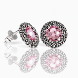 Orecchini Margherite in Argento 925/000 e Quarzo Idrotermale. (Copia) (Copia)