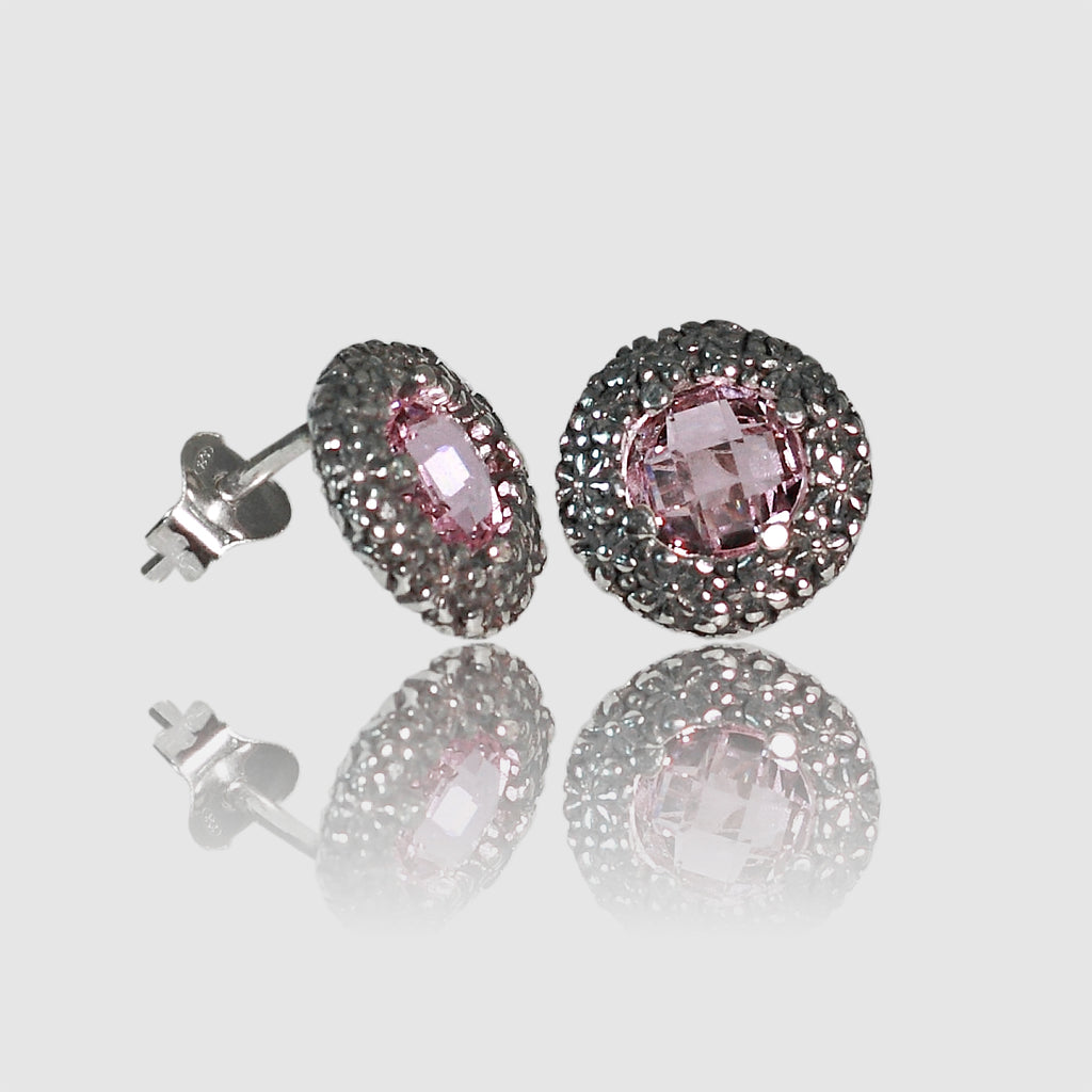 Orecchini Margherite in Argento 925/000 e Quarzo Idrotermale. (Copia) (Copia)