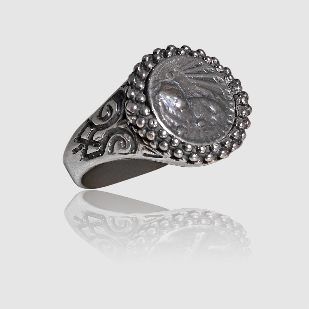 Anello Leone in Argento 925/000.