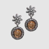 Orecchini Margherite in Argento 925/000 e Quarzo Idrotermale.