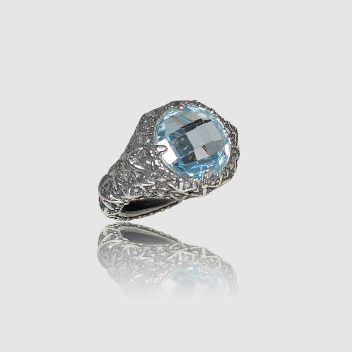 Anello Stelle Marine in Argento 925/000 e Quarzo Idrotermale.