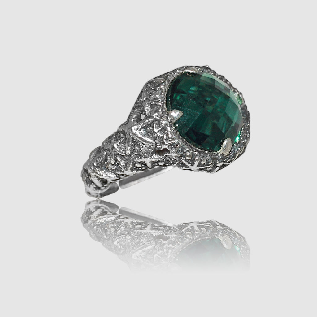 Anello Stelle Marine in Argento 925/000 e Quarzo Idrotermale.