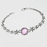 Bracciale Stelle Marine in Argento 925/000 e Quarzo Idrotermale.
