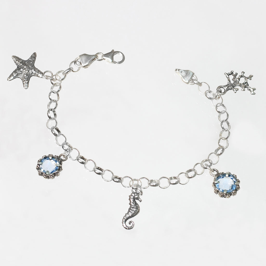 Bracciale Mare in Argento 925/000 e Quarzo Idrotermale.