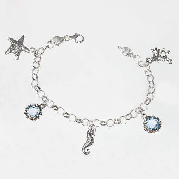 Bracciale Mare in Argento 925/000 e Quarzo Idrotermale.