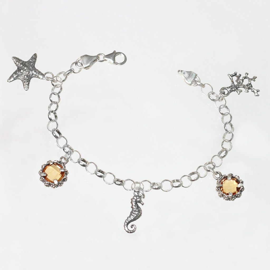 Bracciale Mare in Argento 925/000 e Quarzo Idrotermale.