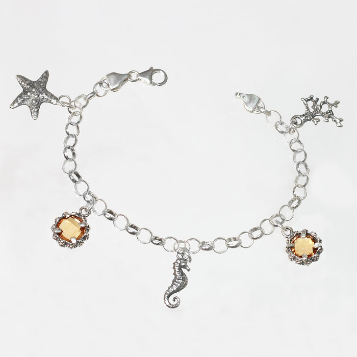 Bracciale Mare in Argento 925/000 e Quarzo Idrotermale.