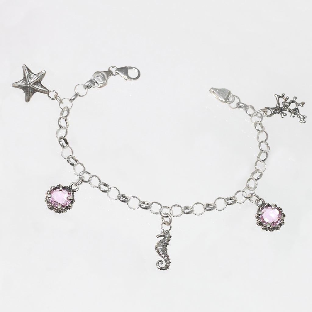 Bracciale Mare in Argento 925/000 e Quarzo Idrotermale.