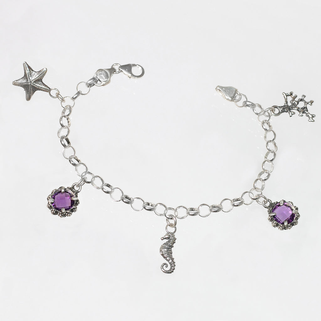 Bracciale Mare in Argento 925/000 e Quarzo Idrotermale.
