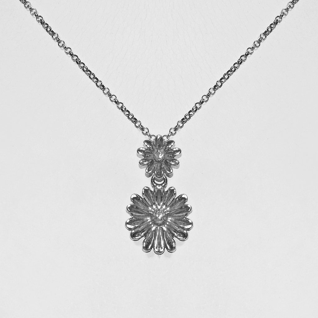 Pendente Margherite In Argento 925/000.