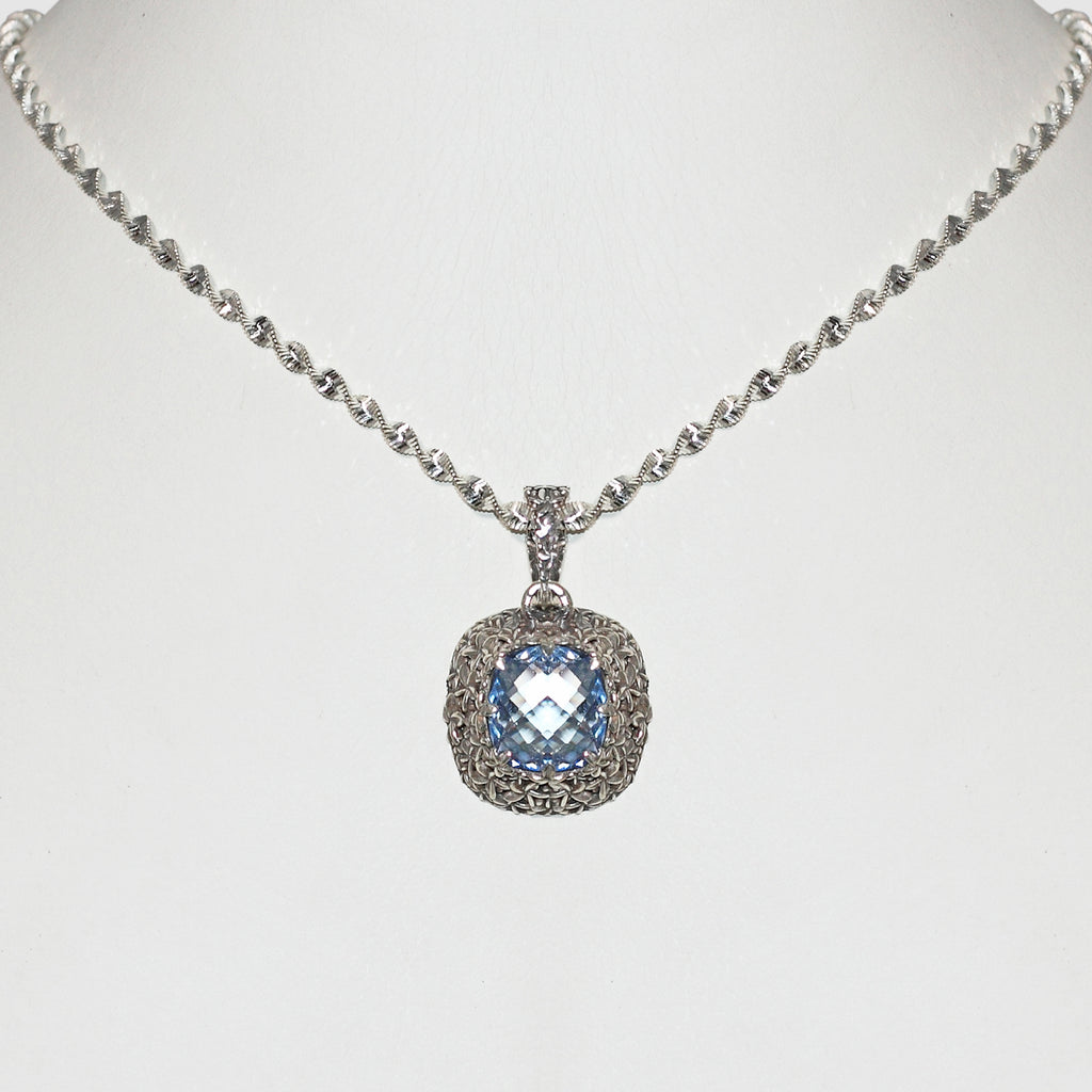 Pendente Frangipane in Argento 925/000 e Quarzo Idrotermale.