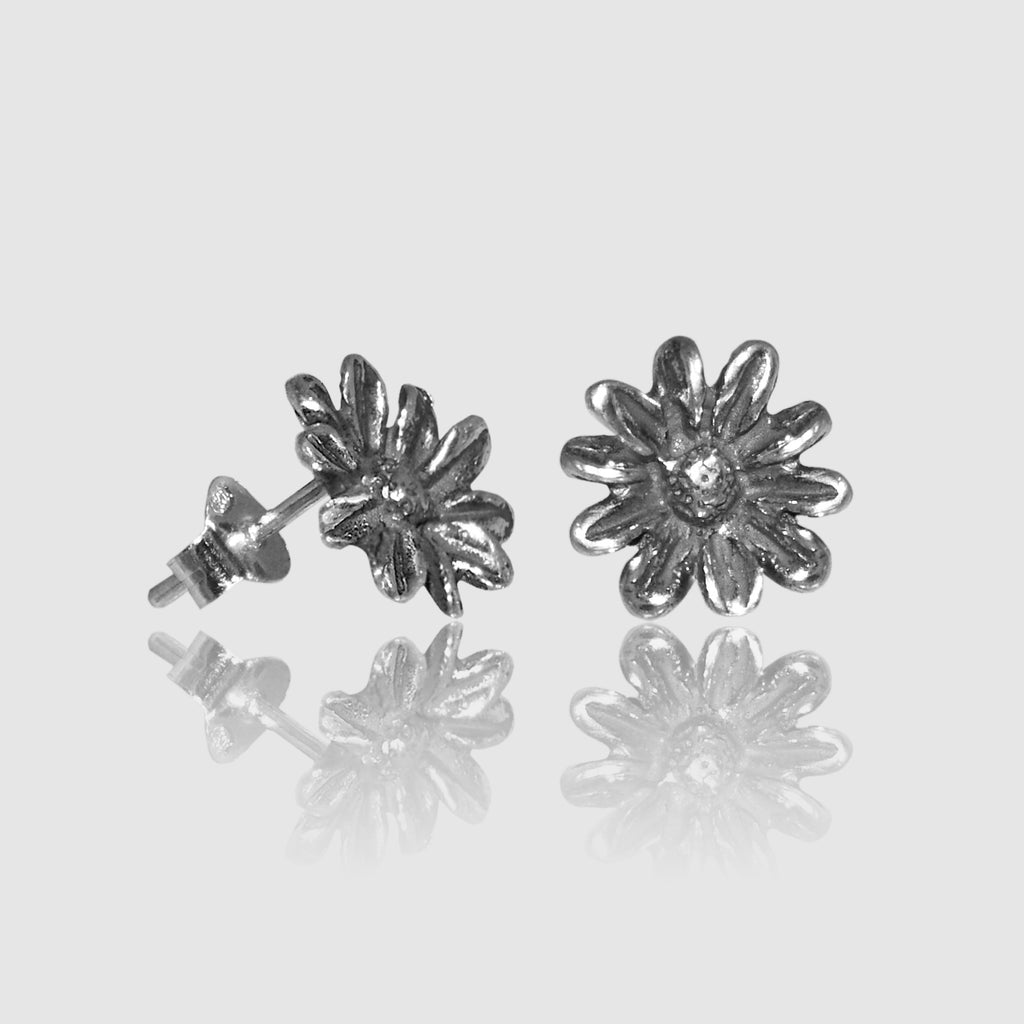 Orecchini Margherite In Argento 925/000.