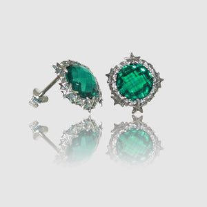 Orecchini Stelle Marine in Argento 925/000 e Quarzo Idrotermale.