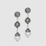 Orecchini Jennacca in Argento 925/000 e Perle Naturali.
