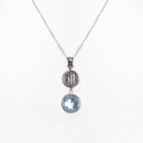 Pendente con pietra colorata e Moneta Statere in Argento 925/000