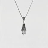 Pendente Maschera Apotropaica in Argento 925/000 e Perle Coltivate.