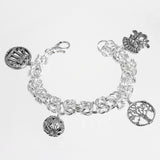 Bracciale Bizantina con charm in Argento 925/000