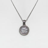 Pendente Statere in Argento 925/000 e Madreperla.