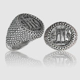 Anello Moneta statere in Argento 925/000 E Madreperla.